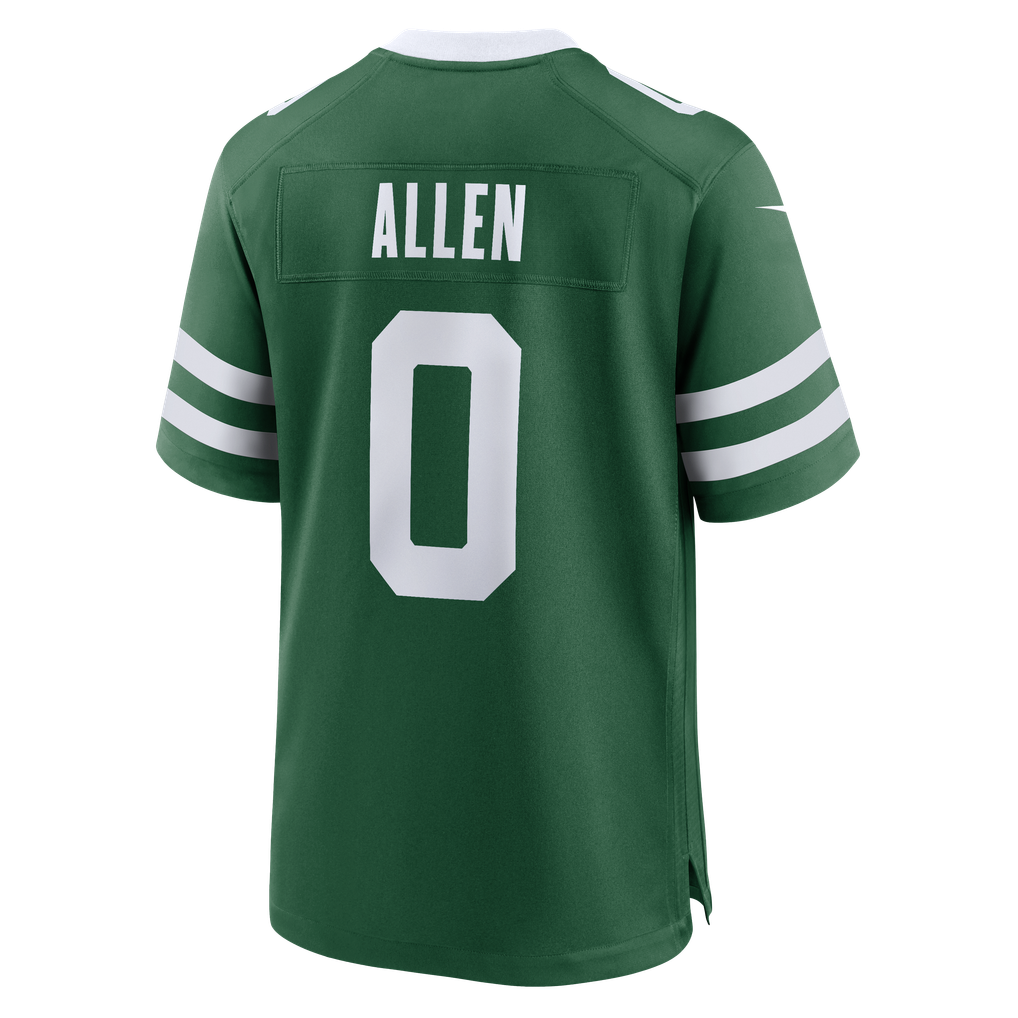 Braelon Allen #0 New York Jets Green Home Jersey - back reference