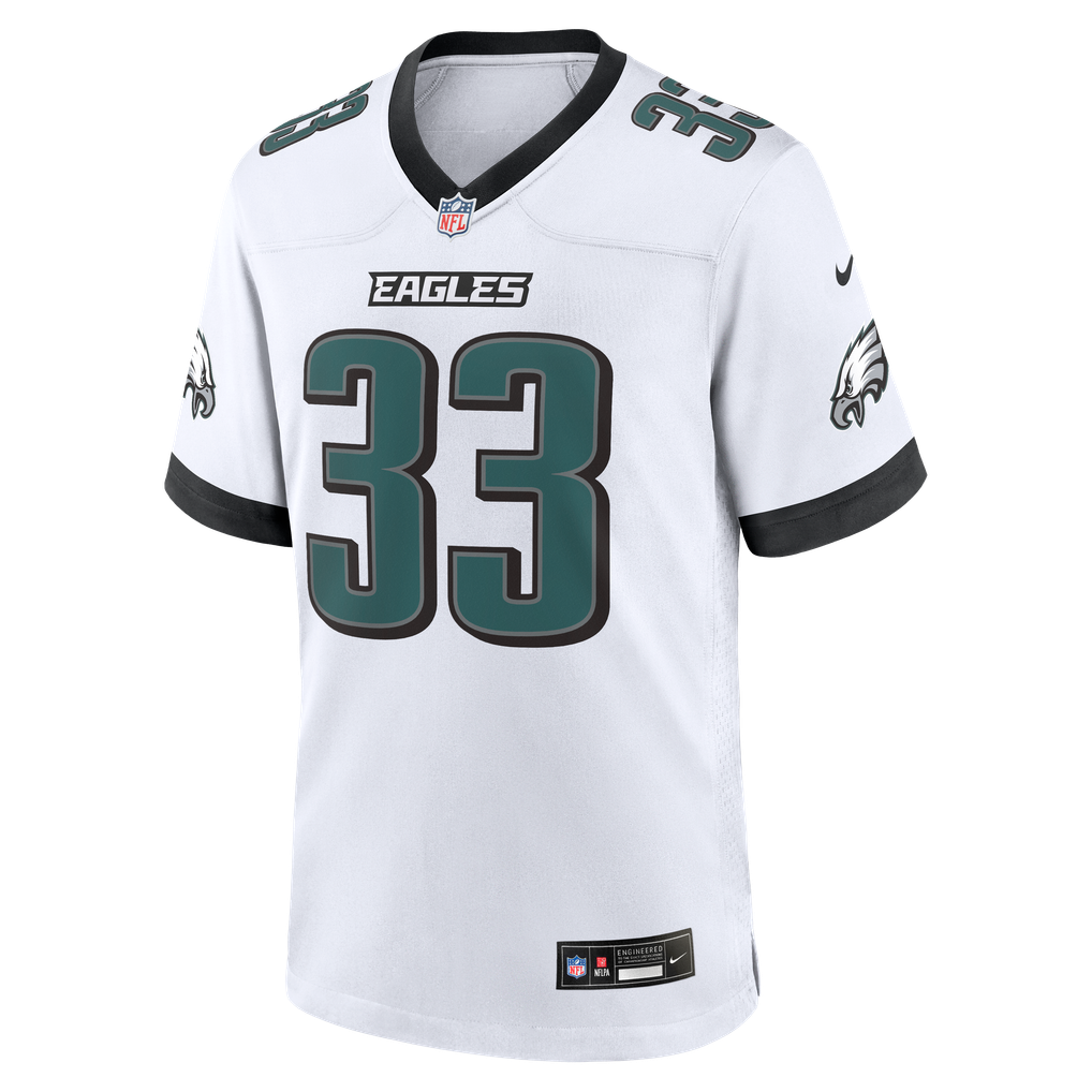 Cooper DeJean #33 Philadelphia Eagles White Away Jersey - front reference