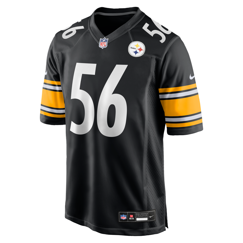 Alex Highsmith #56 Pittsburgh Steelers Black Home Jersey - front reference
