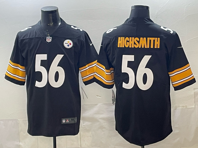 Alex Highsmith #56 Pittsburgh Steelers Black Home Jersey - actual product photo 1