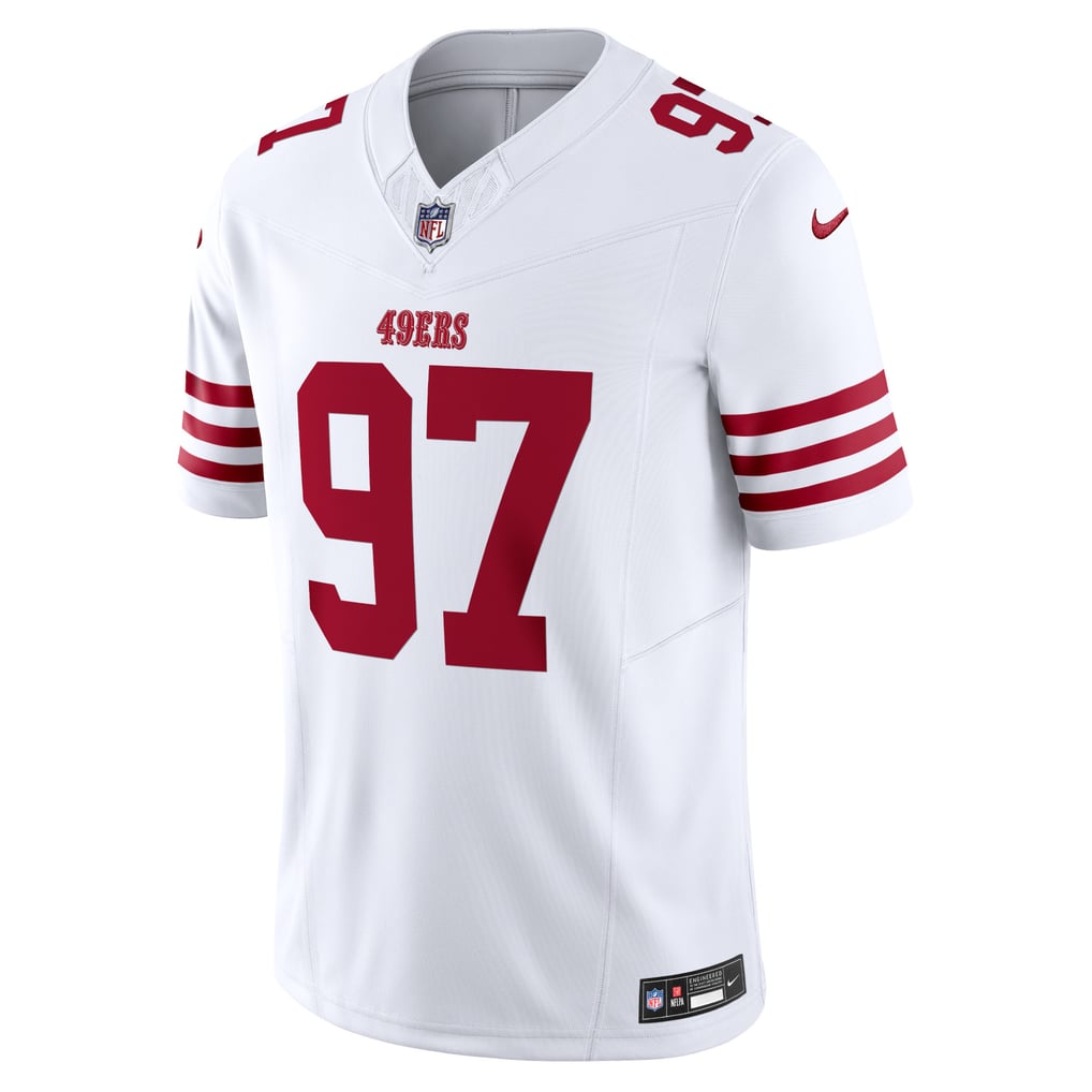 Nick Bosa #97 San Francisco 49ers White Away Jersey - front