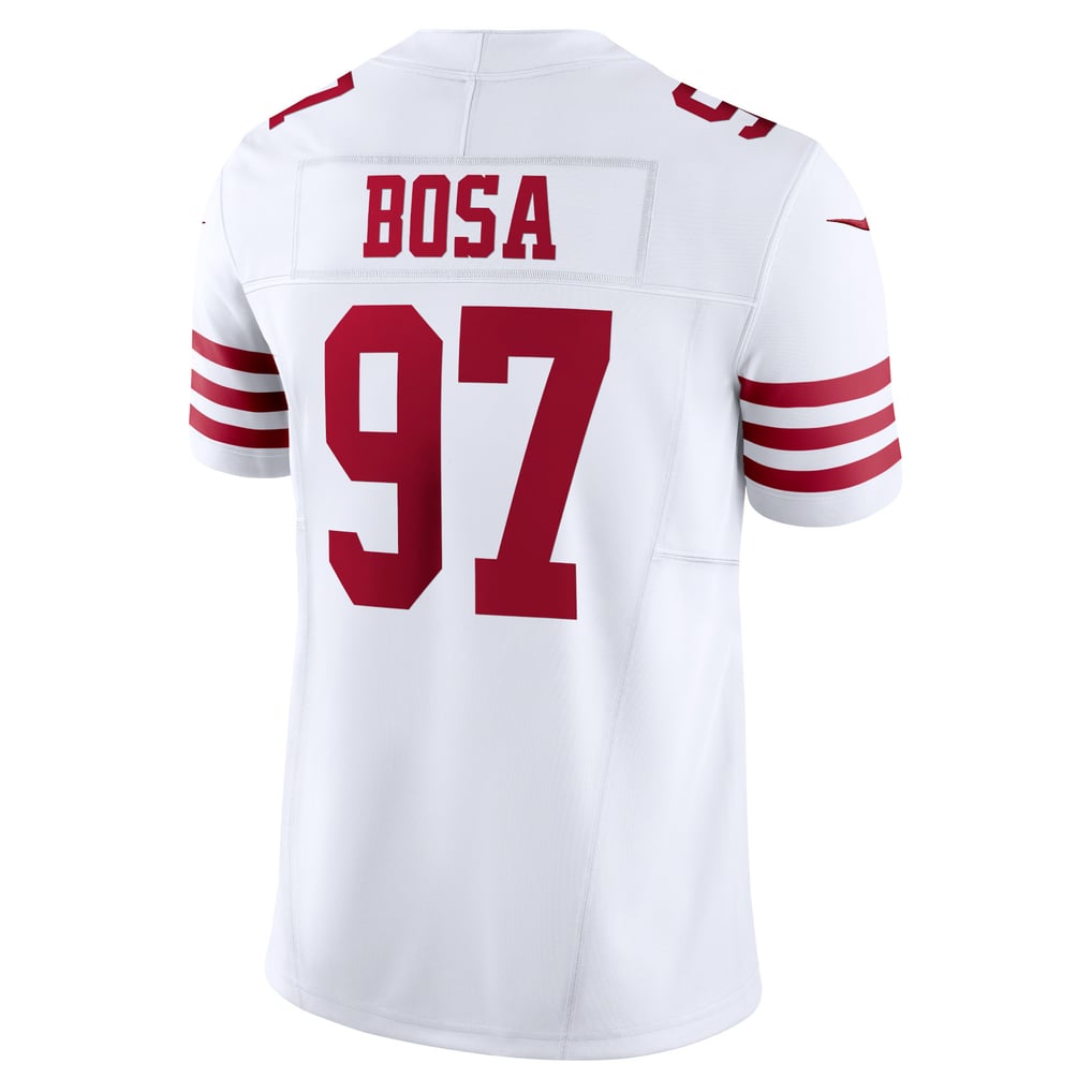 Nick Bosa #97 San Francisco 49ers White Away Jersey - back