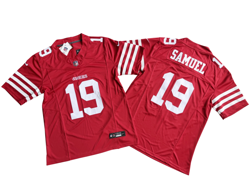 Deebo Samuel #19 San Francisco 49ers Scarlet Home Jersey - actual product photo 1