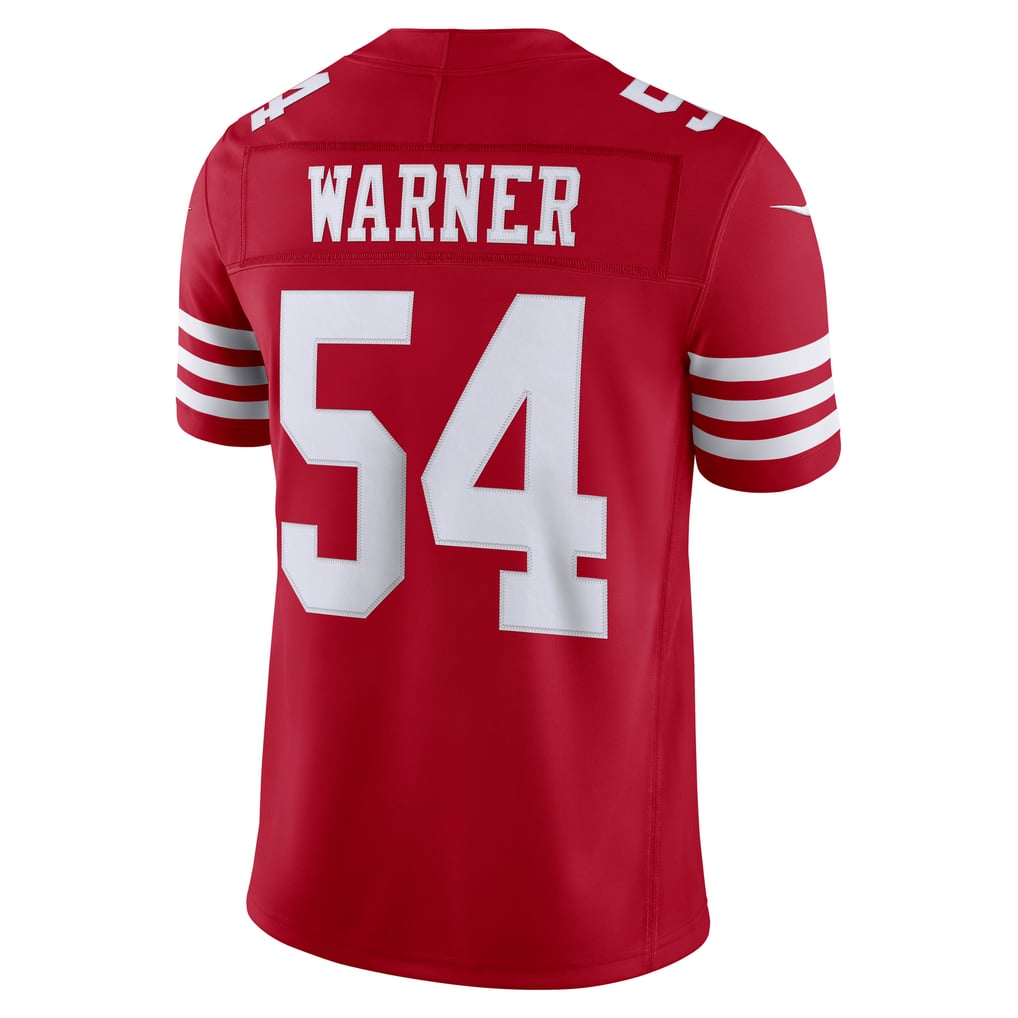 Fred Warner #54 San Francisco 49ers Red Home Jersey - back