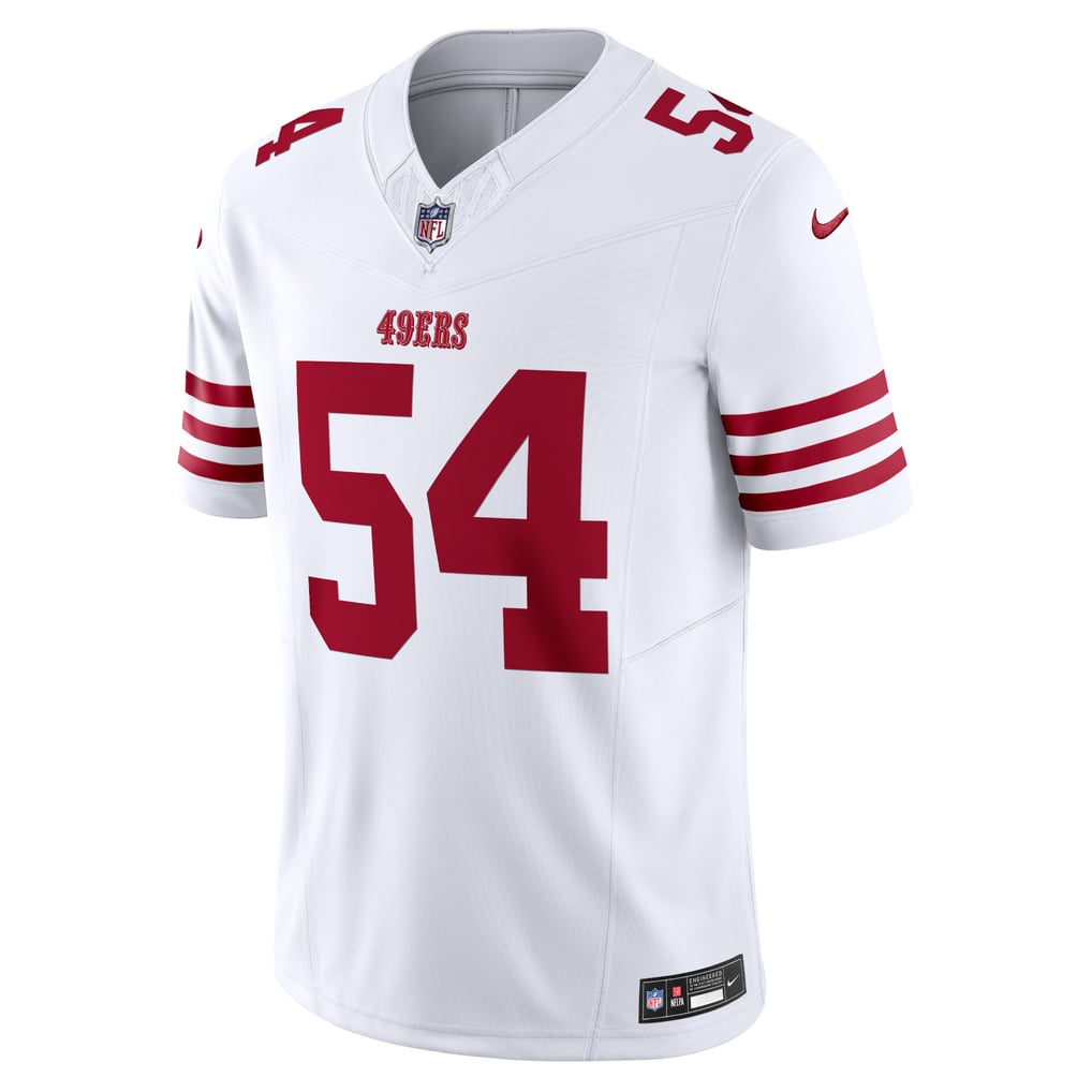 Fred Warner #54 San Francisco 49ers White Away Jersey - front