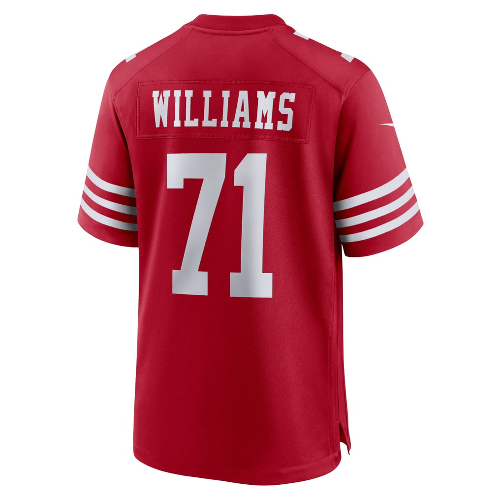 Trent Williams #71 San Francisco 49ers Scarlet Home Jersey - back reference