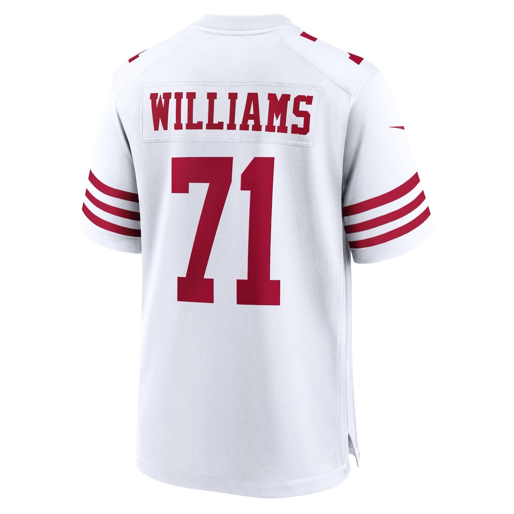 Trent Williams #71 San Francisco 49ers White Away Jersey - back reference