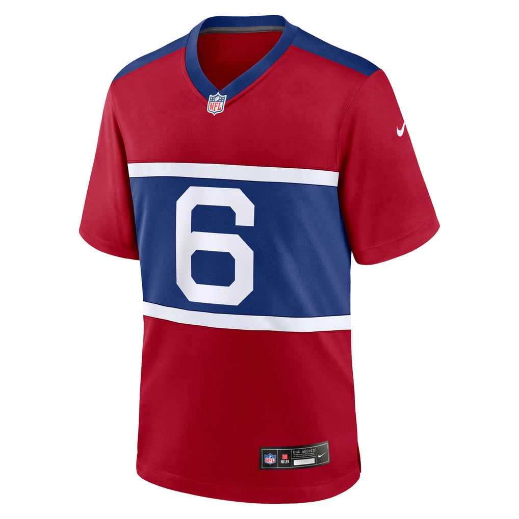 Jaxson Dart #6 New York Giants Century Red Alternate Jersey — NFL Shop reference
