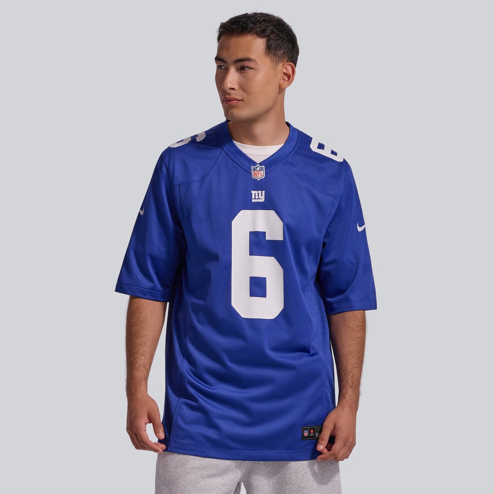 Jaxson Dart #6 New York Giants Royal Home Jersey — NFL Shop reference