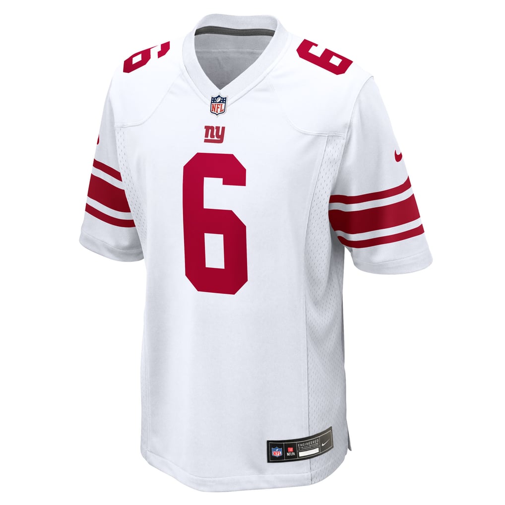 Jaxson Dart #6 New York Giants White Away Jersey — NFL Shop reference