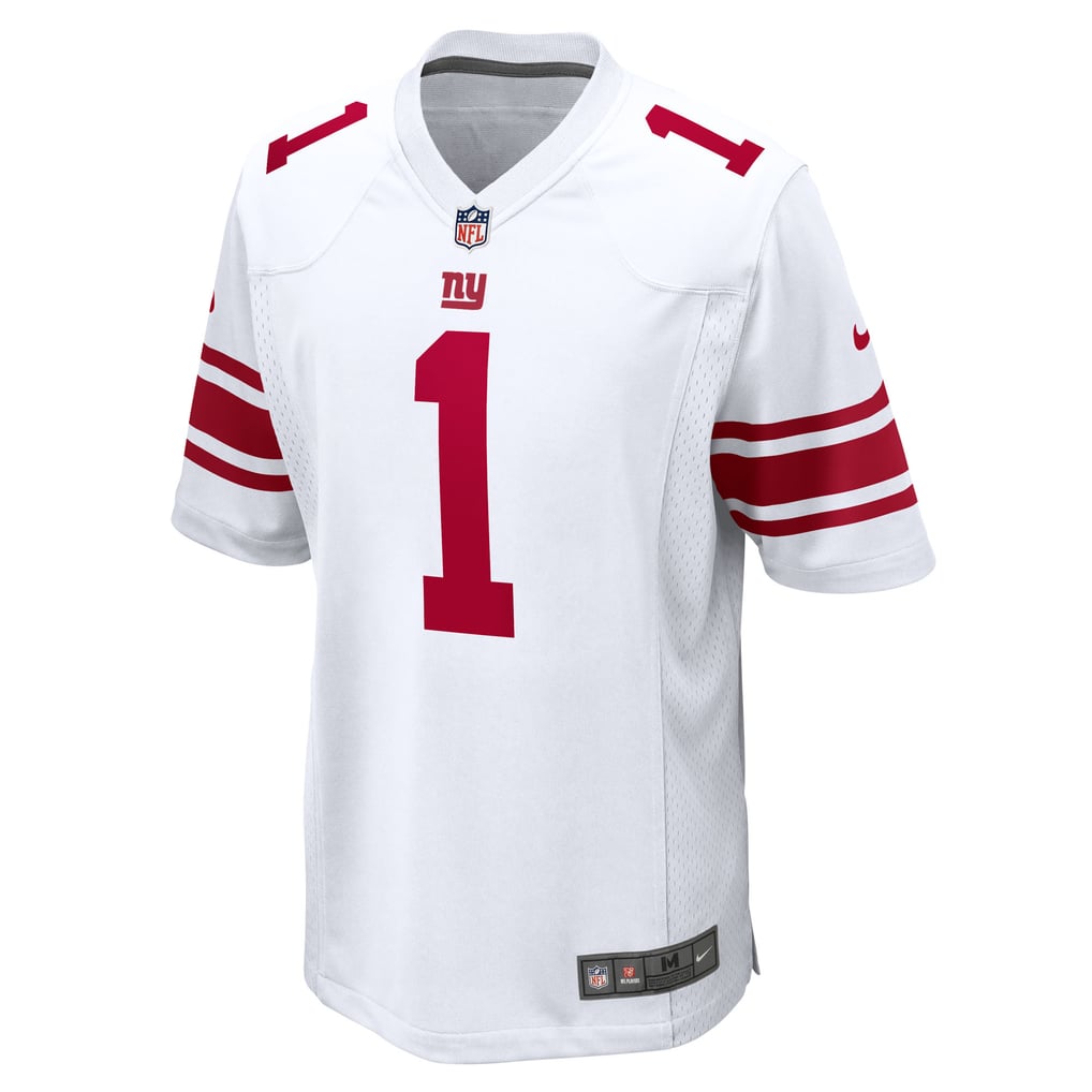 Malik Nabers #1 New York Giants White Away Jersey — NFL Shop reference