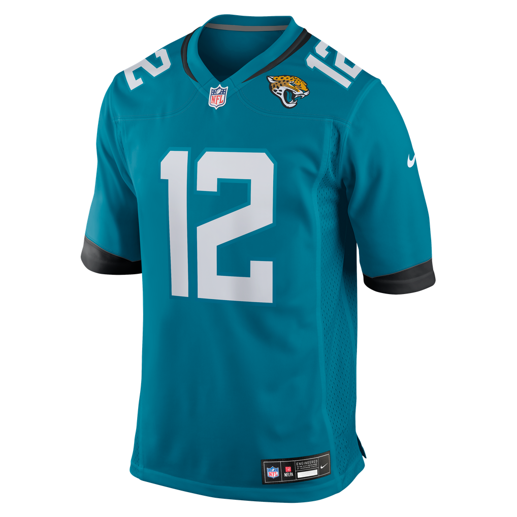 Travis Hunter #12 Jacksonville Jaguars Teal Home Jersey — NFL Shop reference