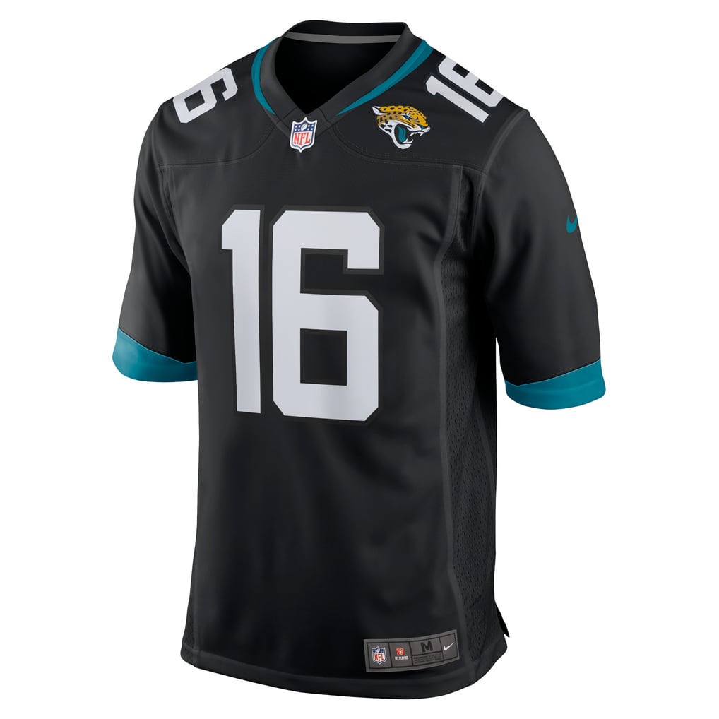 Trevor Lawrence #16 Jacksonville Jaguars Black Alternate Jersey — NFL Shop reference