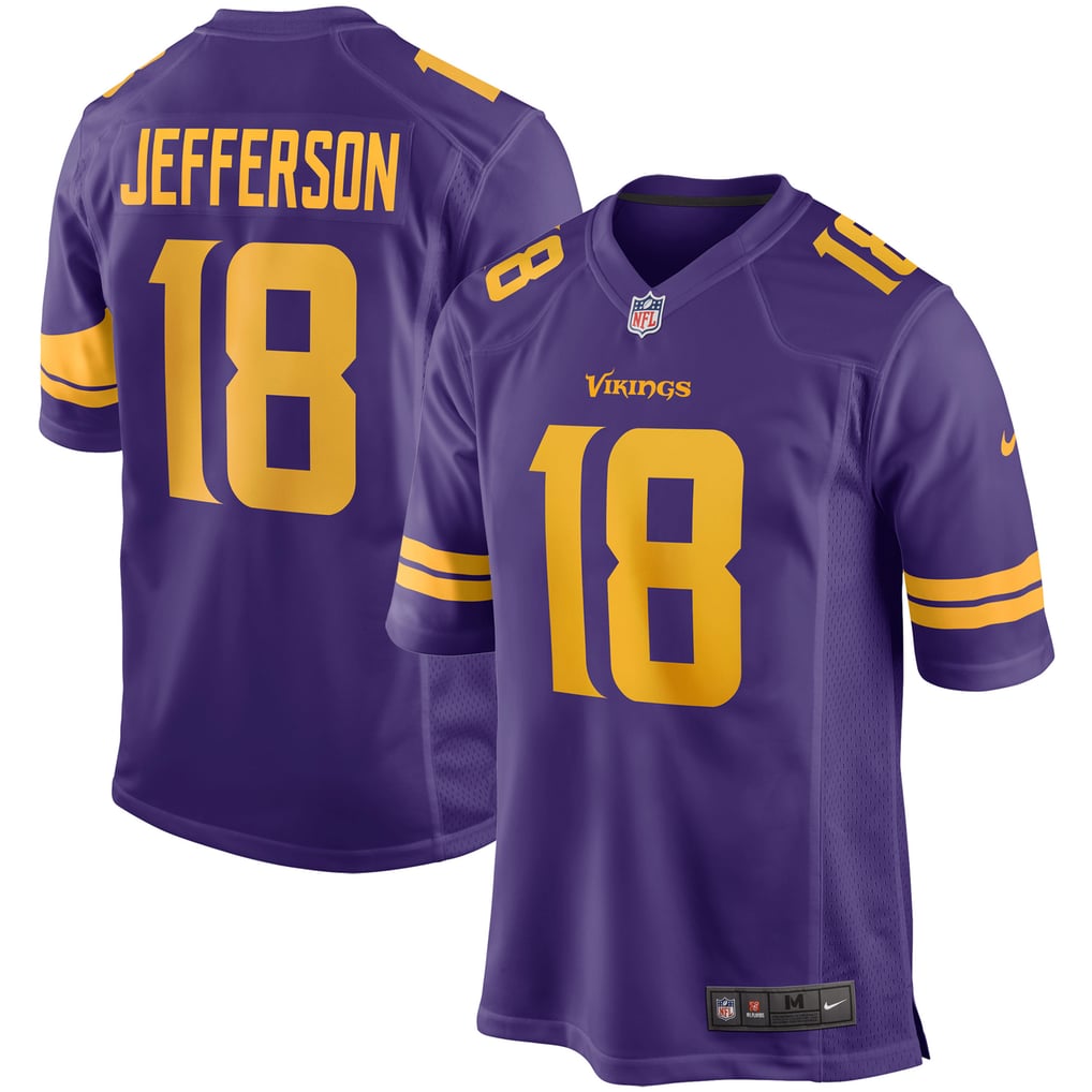 Justin Jefferson #18 Minnesota Vikings Purple & Gold Alternate Jersey — front