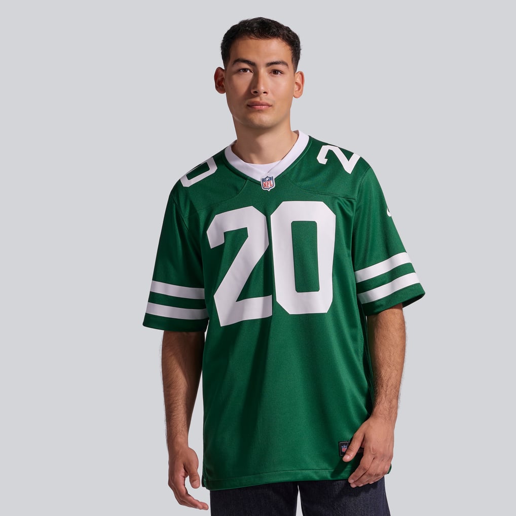 Breece Hall #20 New York Jets Green Home Jersey — front