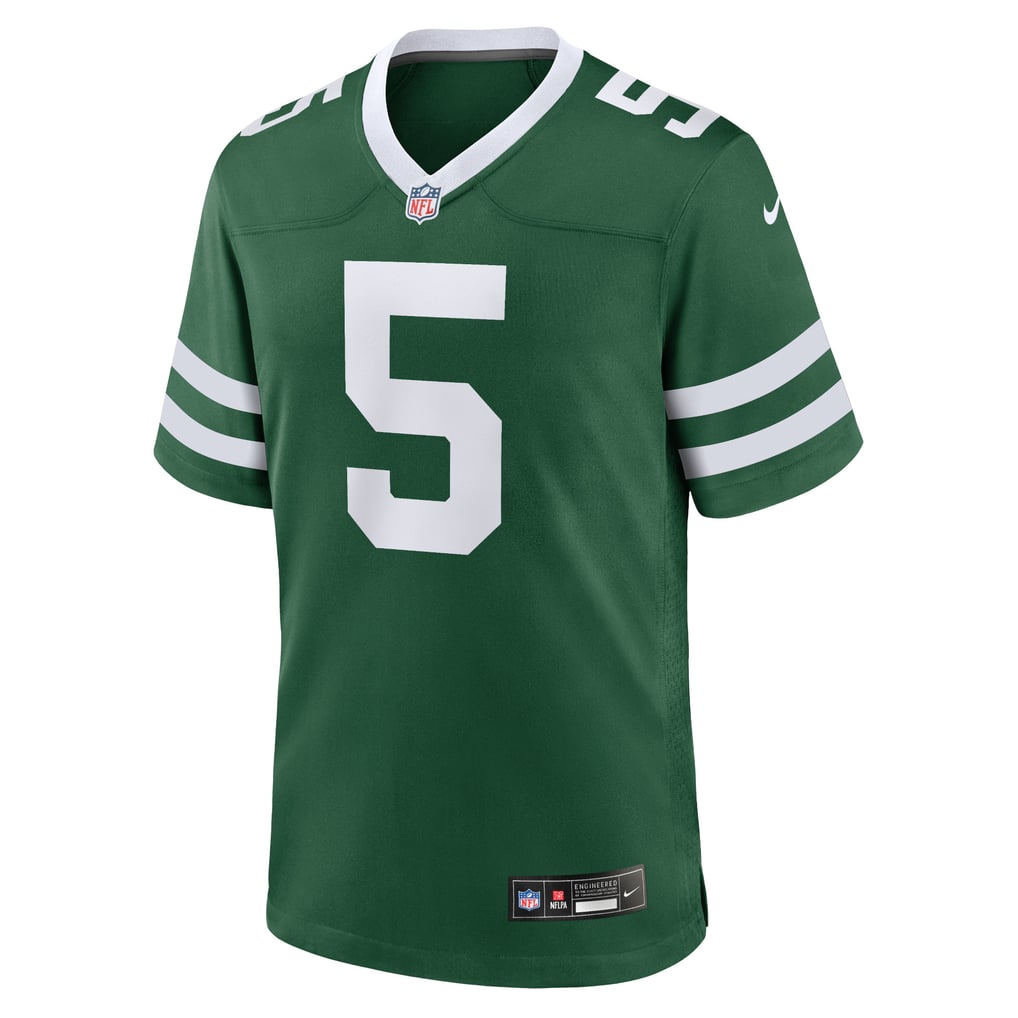 Garrett Wilson #5 New York Jets Green Home Jersey — front