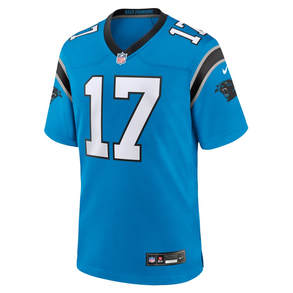 Xavier Legette #17 Carolina Panthers Blue Alternate Jersey — front