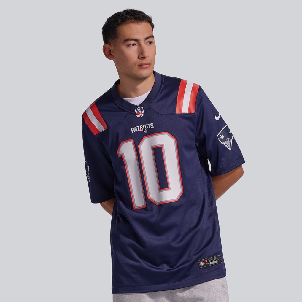 Drake Maye #10 New England Patriots Navy Home Jersey — NFL Shop reference