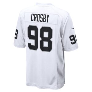 Maxx Crosby #98 Las Vegas Raiders White Away Jersey — NFL Shop reference