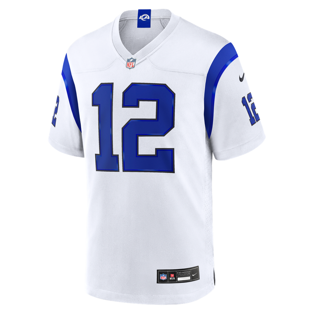 Puka Nacua #12 Los Angeles Rams Fearsome White Jersey — NFL Shop reference