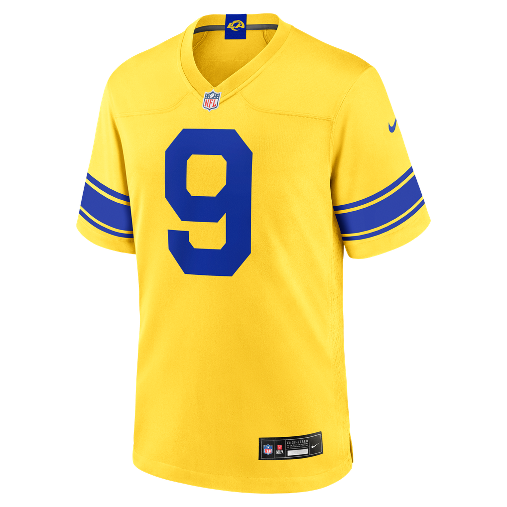 Matthew Stafford #9 Los Angeles Rams Yellow Classic Sol Jersey — NFL Shop reference