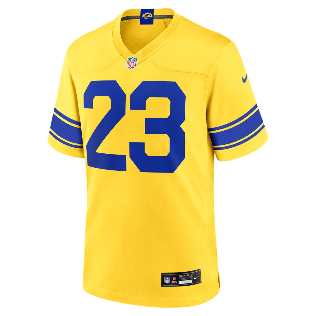Kyren Williams #23 Los Angeles Rams Yellow Classic Sol Jersey — NFL Shop reference