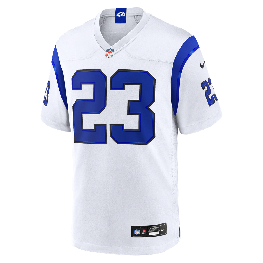 Kyren Williams #23 Los Angeles Rams Fearsome White Jersey — NFL Shop reference