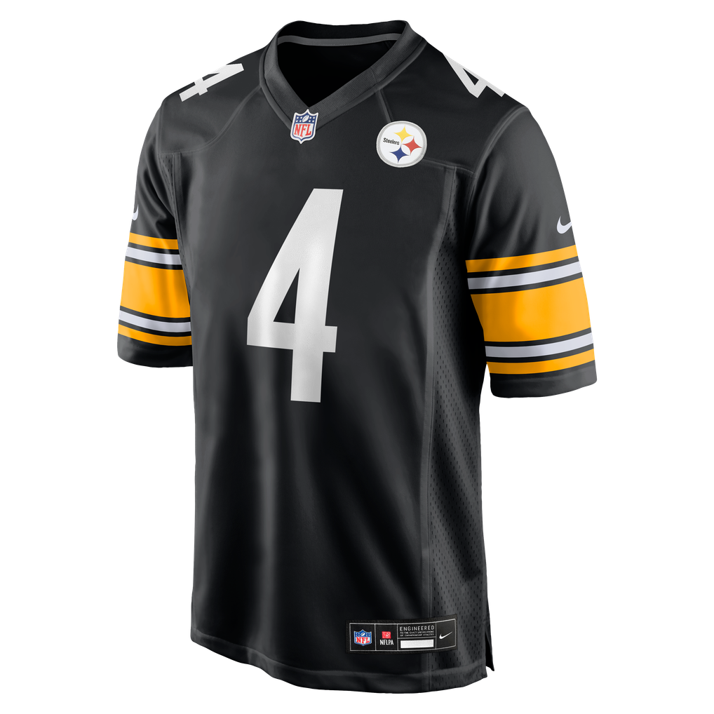 DK Metcalf #4 Pittsburgh Steelers Black Home Jersey — NFL Shop reference