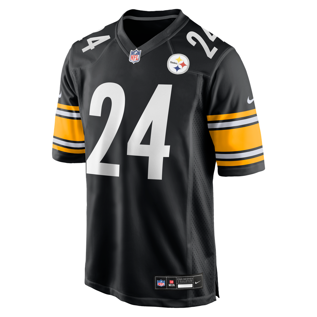 Joey Porter Jr. #24 Pittsburgh Steelers Black Home Jersey — NFL Shop reference
