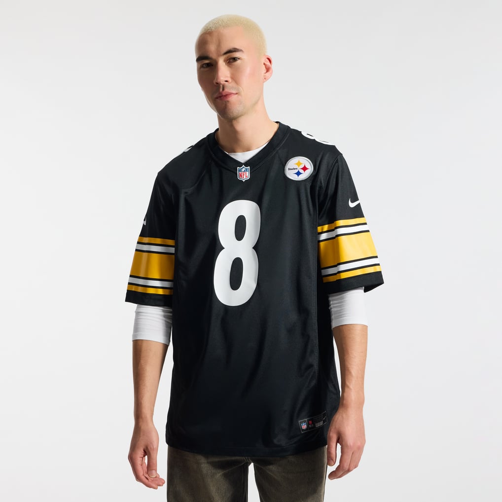 Aaron Rodgers #8 Pittsburgh Steelers Black Home Jersey — NFL Shop reference