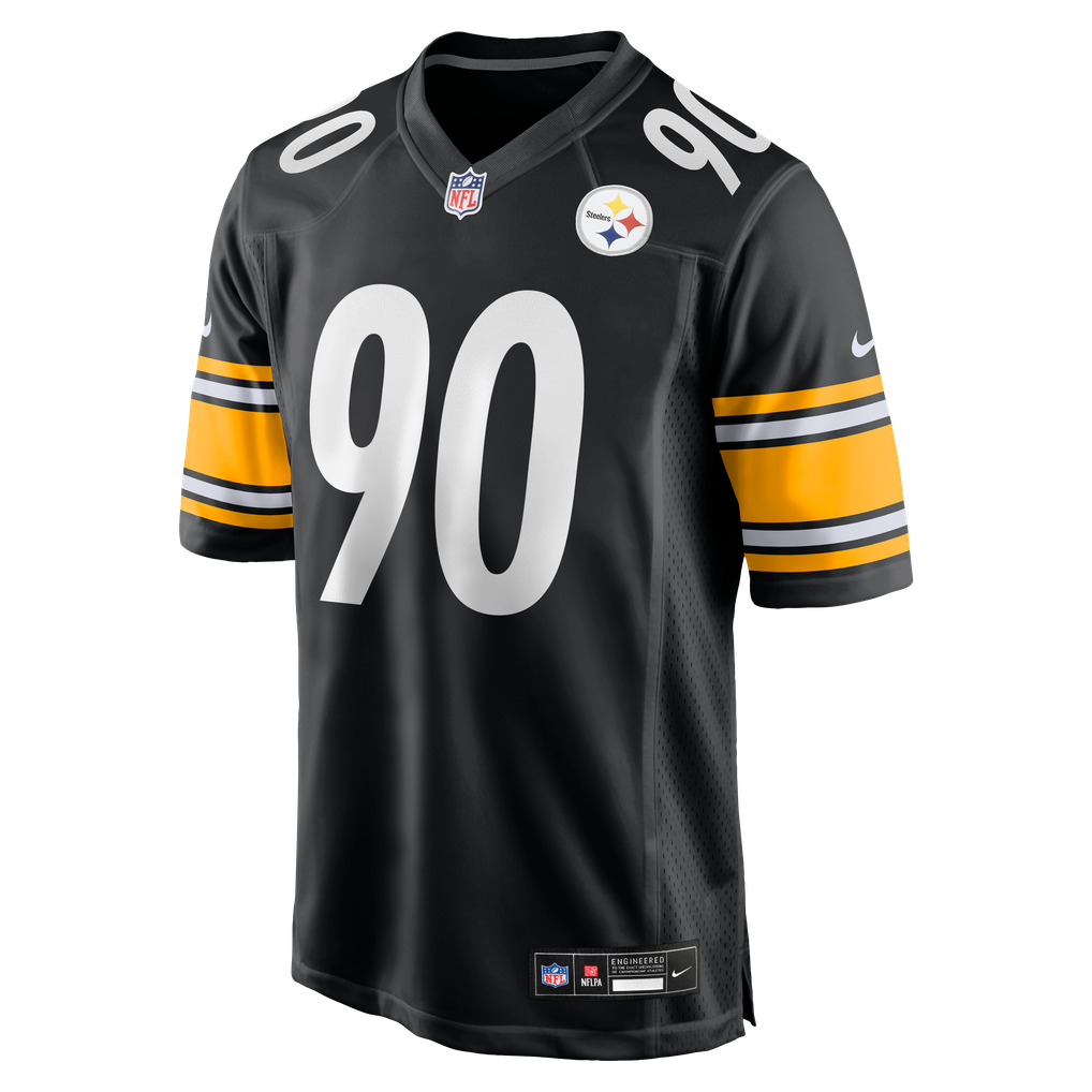 T.J. Watt #90 Pittsburgh Steelers Black Home Jersey — NFL Shop reference