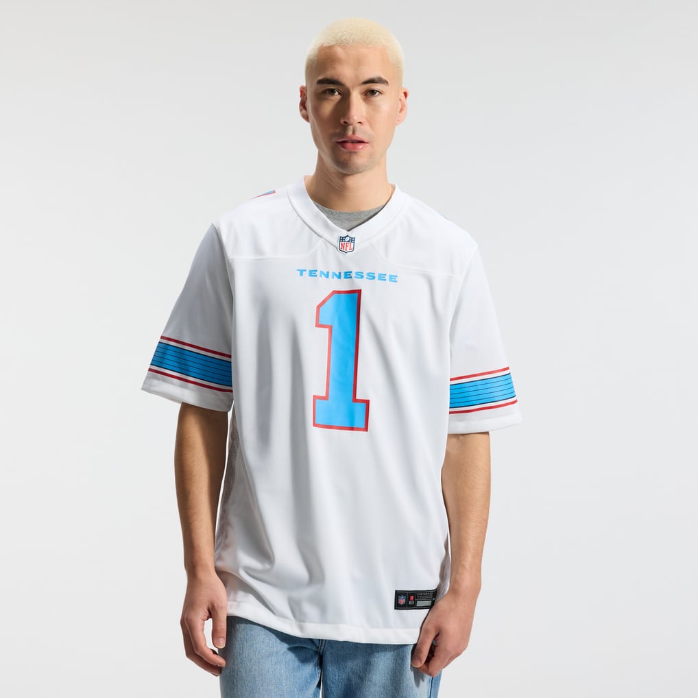 Cam Ward #1 Tennessee Titans White Team Jersey — NFL Shop reference