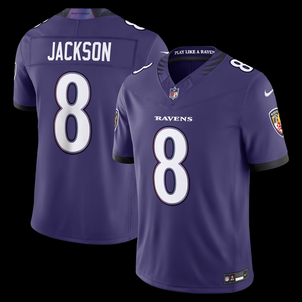 Lamar Jackson #8 Baltimore Ravens Jersey | Let the Play Unfold - Image 4