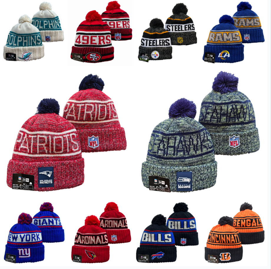 Winter Thick Knit Pom Beanie Hat - Warm Jacquard Cuffed Skull Cap for Outdoor Sports