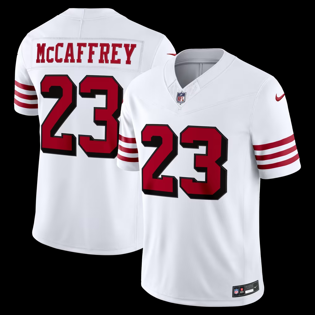 Christian McCaffrey #23 San Francisco 49ers Jersey | Every Yard Matters